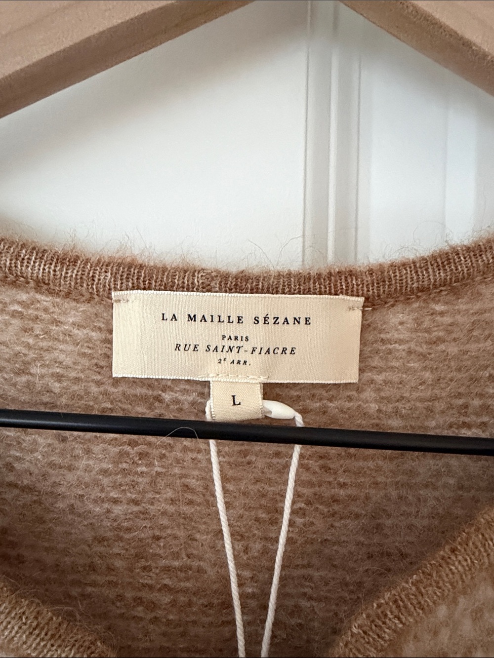 Sezane Pepy Cardigan - Mottled Beige Ecru - Picture 2 of 5